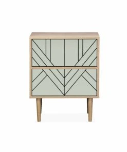 Alice's Garden Lot De 2 Tables De Chevet Décor Et Bois Vert Céladon -Boutique Maisons du Monde lot de 2 tables de chevet decor et bois vert celadon 4