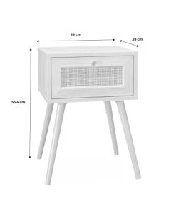 Alice's Garden Lot De 2 Tables De Chevet Effet Bois Et Cannage, 1 Tiroir 12 Alice's Garden Lot De 2 Tables De Chevet Effet Bois Et Cannage, 1 Tiroir -Boutique Maisons du Monde lot de 2 tables de chevet effet bois et cannage 1 tiroir 4