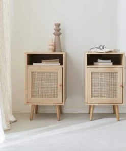 Alice's Garden Lot De 2 Tables De Chevet En Cannage, Naturel -Boutique Maisons du Monde lot de 2 tables de chevet en cannage naturel 2