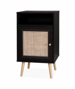 Alice's Garden Lot De 2 Tables De Chevet En Cannage Noir -Boutique Maisons du Monde lot de 2 tables de chevet en cannage noir 5