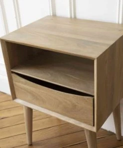 Casatera Lot De 2 Tables De Chevet Manguier Bois Clair -Boutique Maisons du Monde lot de 2 tables de chevet manguier bois clair 2