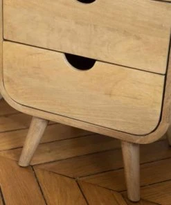 Casatera Lot De 2 Tables De Chevet Manguier Bois Clair -Boutique Maisons du Monde lot de 2 tables de chevet manguier bois clair 8