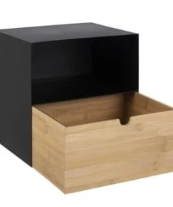 CONCEPT USINE Lot De 2 Tables De Chevet Suspendues Noires -Boutique Maisons du Monde lot de 2 tables de chevet suspendues noires 2