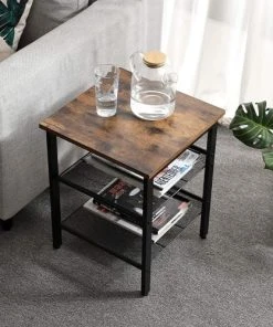 RED DECO Lot De 2 Tables De Chevets Médium MDF Marron H50.8CM -Boutique Maisons du Monde lot de 2 tables de chevets medium mdf marron h50 8cm 2