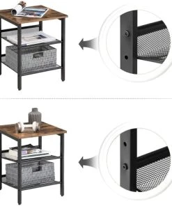 RED DECO Lot De 2 Tables De Chevets Médium MDF Marron H50.8CM -Boutique Maisons du Monde lot de 2 tables de chevets medium mdf marron h50 8cm 5