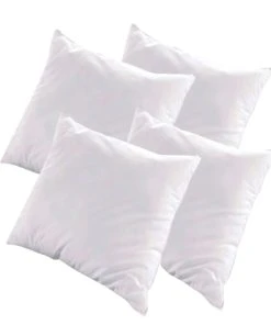Olympe Lot De 4 Oreillers 65x65 Duvet & Plumes Mi-fermes