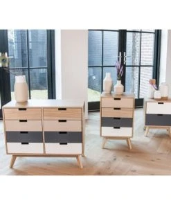 PRESENT TIME Meuble De Chevet à 2 Tiroirs H51cm -Boutique Maisons du Monde meuble de chevet a 2 tiroirs h51cm 4