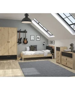 Meubletmoi Option étagères De Tête De Lit Pour Lit 90 Cm Enfant Ado -Boutique Maisons du Monde option etageres de tete de lit pour lit 90 cm enfant ado 4