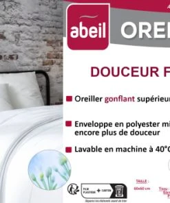 Abeil Oreiller 60 X 60 Cm Polyester Ferme Blanc 700g -Boutique Maisons du Monde oreiller 60 x 60 cm polyester ferme blanc 700g 2