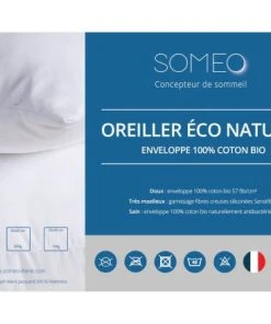 Someo Oreiller éco Naturel Moelleux -Boutique Maisons du Monde oreiller eco naturel moelleux 3