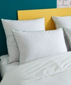 WAKE ME GREEN Oreiller MEDIUM 30% Duvet - Coton Bio 50x75 Cm -Boutique Maisons du Monde oreiller medium 30 duvet coton bio 50x75 cm 1