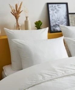 WAKE ME GREEN Oreiller MEDIUM Extra-Doux - Coton Bio 60x60 Cm -Boutique Maisons du Monde oreiller medium extra doux coton bio 60x60 cm 1