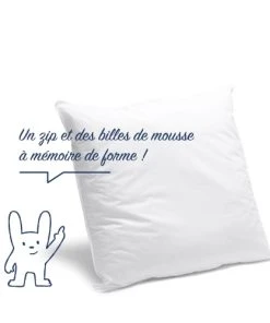 BLEU CALIN Oreiller Mémoire De Forme Mixte 60x60cm -Boutique Maisons du Monde oreiller memoire de forme mixte 60x60cm 3