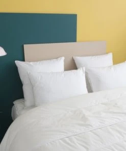 WAKE ME GREEN Oreiller MOELLEUX Toucher Duvet - Coton 60x60 Cm -Boutique Maisons du Monde oreiller moelleux toucher duvet coton 60x60 cm 4