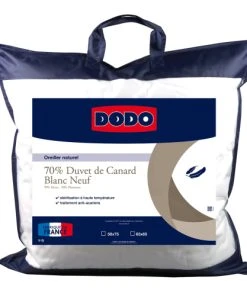 DODO Oreiller Naturel 70% Duvet De Canard 65x65 Cm -Boutique Maisons du Monde oreiller naturel 70 duvet de canard 65x65 cm 2