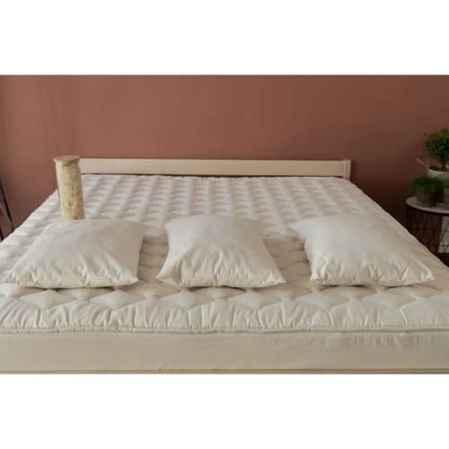 Pilimpi Oreiller Naturel Ferme Coton Bio - 100% LAINE VIERGE-60 X 60 Cm 6 Pilimpi Oreiller Naturel Ferme Coton Bio - 100% LAINE VIERGE-60 X 60 Cm – Image 4