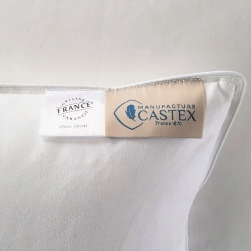 Castex Oreiller Plat Naturel Moelleux En Plumes Et Duvet 60x60 Cm 6 Castex Oreiller Plat Naturel Moelleux En Plumes Et Duvet 60x60 Cm – Image 4