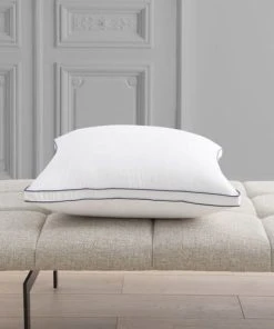Drouault Oreiller TRIANON - 50% Duvet De Canard Blanc - Medium 65x65 Cm -Boutique Maisons du Monde oreiller trianon 50 duvet de canard blanc medium 65x65 cm 4