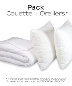 DODO Pack Couette + Oreiller(s) Enveloppe Coton Bio - Bien-être 220x240 Cm -Boutique Maisons du Monde pack couette oreiller s enveloppe coton bio bien etre 220x240 cm 2