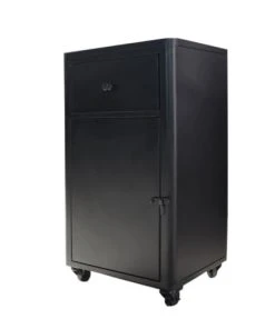 Decoclico Factory Petit Buffet En Métal 1 Porte 1 Tiroir Noir -Boutique Maisons du Monde petit buffet en metal 1 porte 1 tiroir noir 4