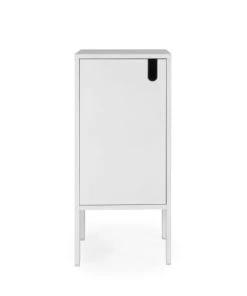 Tenzo Petit Meuble De Rangement En Bois H89cm Blanc