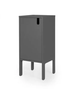 Tenzo Petit Meuble De Rangement En Bois H89cm Gris Anthracite -Boutique Maisons du Monde petit meuble de rangement en bois h89cm gris anthracite 1