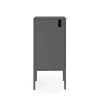 Tenzo Petit Meuble De Rangement En Bois H89cm Gris Anthracite