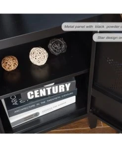 URBAN MEUBLE Petit Meuble De Rangement Style Industriel Métal Noir 40*30*57cm -Boutique Maisons du Monde petit meuble de rangement style industriel metal noir 40 30 57cm 2