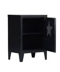 URBAN MEUBLE Petit Meuble De Rangement Style Industriel Métal Noir 40*30*57cm -Boutique Maisons du Monde petit meuble de rangement style industriel metal noir 40 30 57cm 3