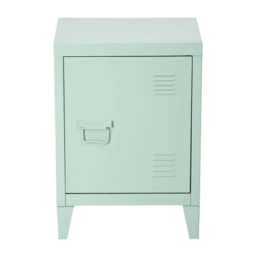 URBAN MEUBLE Petit Meuble De Rangement Style Industriel Métal Vert 40*30*57cm 3 URBAN MEUBLE Petit Meuble De Rangement Style Industriel Métal Vert 40*30*57cm