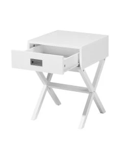 Beliani Table Basse Blanche Avec Tiroir -Boutique Maisons du Monde table basse blanche avec tiroir 2