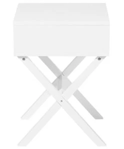 Beliani Table Basse Blanche Avec Tiroir -Boutique Maisons du Monde table basse blanche avec tiroir 4