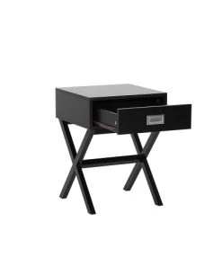 Beliani Table Basse Noire Avec Tiroir -Boutique Maisons du Monde table basse noire avec tiroir 2