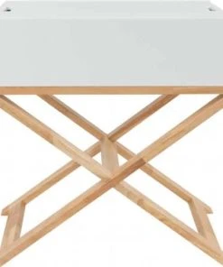 ReCollection Table De Chevet 1 Niche Couleur Blanc Et Bois Clair -Boutique Maisons du Monde table de chevet 1 niche couleur blanc et bois clair 2
