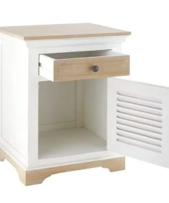 Maisons Du Monde Table De Chevet 1 Porte 1 Tiroir En Manguier Massif Blanc -Boutique Maisons du Monde table de chevet 1 porte 1 tiroir en manguier massif blanc 1000 14 10 175777 3