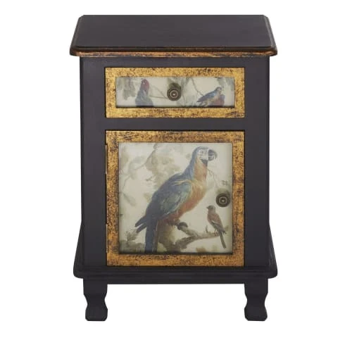 Maisons Du Monde Table De Chevet 1 Porte 1 Tiroir Noire Et Dorée à Motifs 3 Maisons Du Monde Table De Chevet 1 Porte 1 Tiroir Noire Et Dorée à Motifs