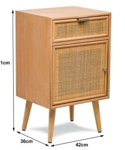 Nordlys Table De Chevet 1 Porte Et 1 Tiroir En Rotin Naturel 12 Nordlys Table De Chevet 1 Porte Et 1 Tiroir En Rotin Naturel -Boutique Maisons du Monde table de chevet 1 porte et 1 tiroir en rotin naturel 4