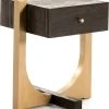 Thai Natura Table De Chevet 1 Tiroir Bois Et Métal Doré -Boutique Maisons du Monde table de chevet 1 tiroir bois et metal dore