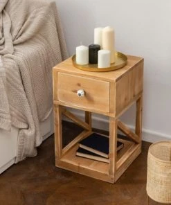 Dendro Table De Chevet 1 Tiroir Bois Massif 10 Dendro Table De Chevet 1 Tiroir Bois Massif -Boutique Maisons du Monde table de chevet 1 tiroir bois massif 2