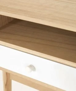 Maisons Du Monde Table De Chevet 1 Tiroir Coloris Blanc Et Naturel -Boutique Maisons du Monde table de chevet 1 tiroir coloris blanc et naturel 1000 1 26 209577 3