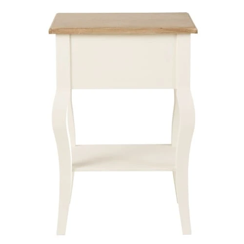 Maisons Du Monde Table De Chevet 1 Tiroir Crème 4 Maisons Du Monde Table De Chevet 1 Tiroir Crème – Image 2