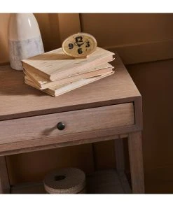 Signature Table De Chevet 1 Tiroir Décor Chêne - L46 Cm -Boutique Maisons du Monde table de chevet 1 tiroir decor chene l46 cm 3