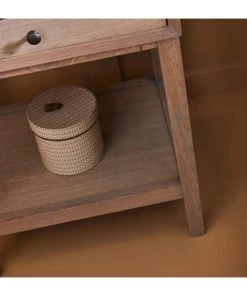 Signature Table De Chevet 1 Tiroir Décor Chêne - L46 Cm -Boutique Maisons du Monde table de chevet 1 tiroir decor chene l46 cm 4