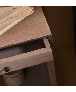 Signature Table De Chevet 1 Tiroir Décor Chêne - L46 Cm -Boutique Maisons du Monde table de chevet 1 tiroir decor chene l46 cm 5