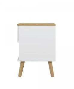 Meubles & Design Table De Chevet 1 Tiroir En Bois Blanc -Boutique Maisons du Monde table de chevet 1 tiroir en bois blanc 4