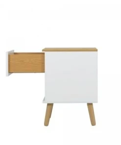 Meubles & Design Table De Chevet 1 Tiroir En Bois Blanc -Boutique Maisons du Monde table de chevet 1 tiroir en bois blanc 5