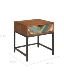 Rendez Vous Déco Table De Chevet 1 Tiroir En Bois D'acacia Et Bois Recyclé 10 Rendez Vous Déco Table De Chevet 1 Tiroir En Bois D'acacia Et Bois Recyclé -Boutique Maisons du Monde table de chevet 1 tiroir en bois d acacia et bois recycle 2