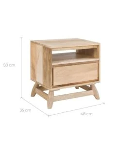 Rendez Vous Déco Table De Chevet 1 Tiroir En Bois De Manguier -Boutique Maisons du Monde table de chevet 1 tiroir en bois de manguier 2