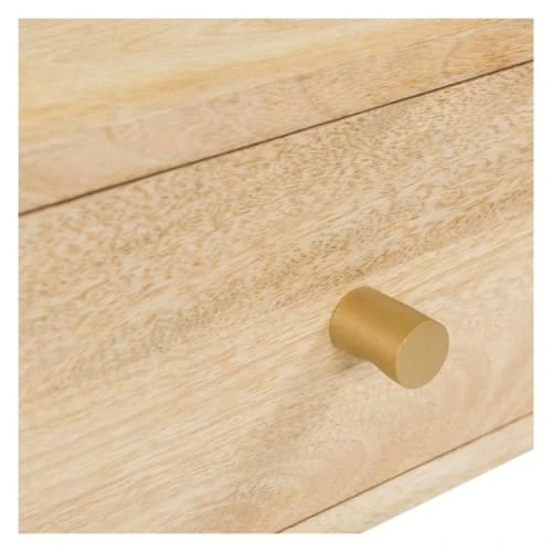 Rendez Vous Déco Table De Chevet 1 Tiroir En Bois De Manguier Et Marbre 6 Rendez Vous Déco Table De Chevet 1 Tiroir En Bois De Manguier Et Marbre – Image 4