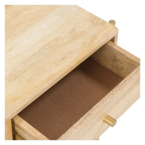 Rendez Vous Déco Table De Chevet 1 Tiroir En Bois De Manguier Et Marbre 8 Rendez Vous Déco Table De Chevet 1 Tiroir En Bois De Manguier Et Marbre – Image 6